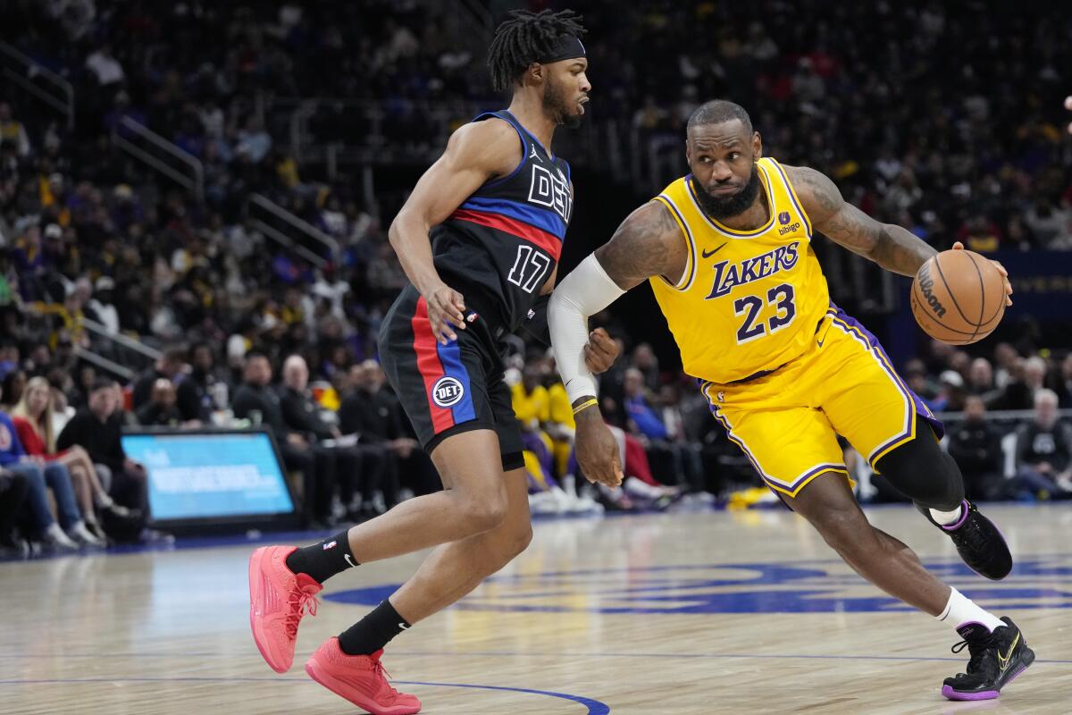 Lakers Power Past Pistons on LeBron James and Anthony Davis